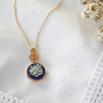 small flowers   ネックレス　vintage カボション