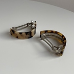 べっ甲 curve barretta