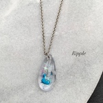 ブルフラ💙ドロップネックレス