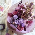 【特別価格】Swag bouquet ＜antique purple＞＊スワッグ＊秋＊冬＊ブーケ＊壁掛け＊プリザーブドフラワー＊お花＊ギフト＊記念日＊結婚祝い＊お誕生日祝い＊クリスマス＊玄関