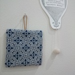 両面主役のこぎん刺しポットマット