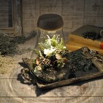 【 white Xmas 】✽クリスマスに降り積もる雪のよう✽心安らぐ lamp flower