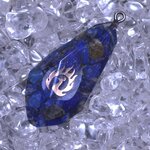 「鉱石」レジン（鉱石型：長大）【ラピスラズリ】ホロ鳳凰