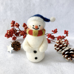 ❄️冬支度の雪だるまオブジェ❄️羊毛フェルト　クリスマス飾り