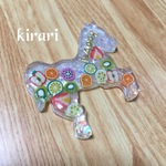 39SALE！500円→390円 happy hose フルーツ ブローチ レジン  馬