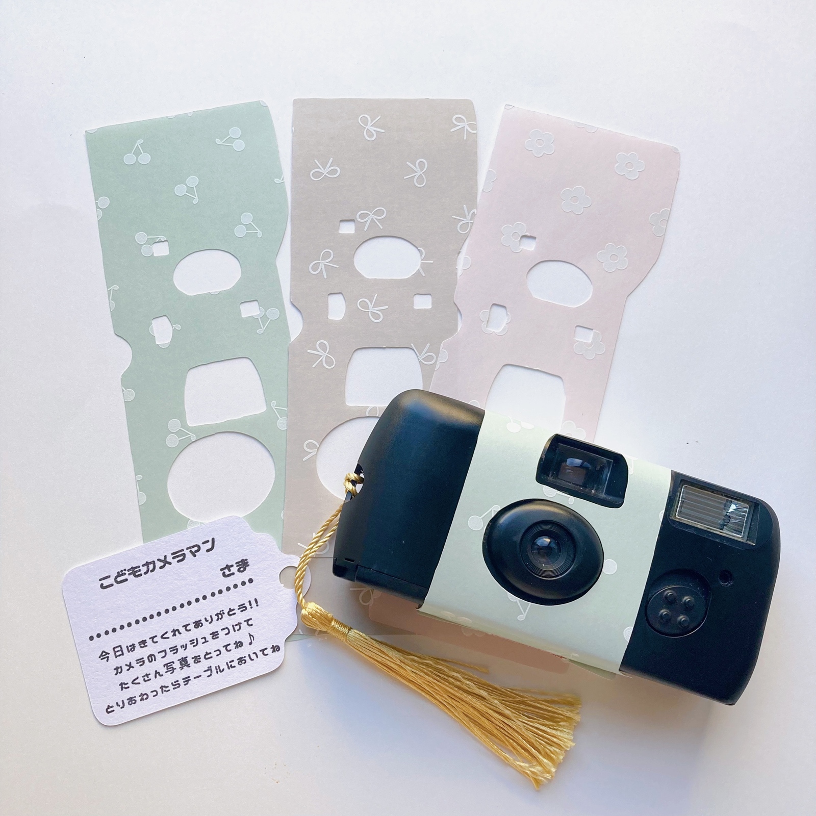写ルンです説明文タグ【Say Cheese】5枚セット ※タグ単品での