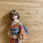 リカちゃんサイズ　正統派！古典柄の着物セット(補正インナー付き)