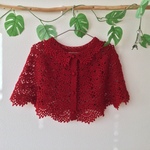 【秋冬】セール‼️9800→5800 襟付きケープ♡ダークレッド