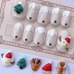 3Dクリスマスネイル