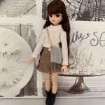 リカちゃん服　トップスとスカートとバッグの3点セット
