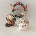 ぷくぷく針のはりねずみ〈ベージュ〉