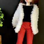 ボアコート☆リカちゃんブライスの洋服(着せ替え服)
