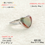 ◆激レア希少石◆アンデシン(チベット産)No,40💫神秘的なカラーチェンジ💫✨Silver.925💍ジュエリー天然石リング指輪🆓フリーサイズ💫1点物❗