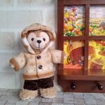 ぬいばダッフィー フリースコート（茶）2点セット