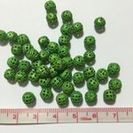 透かしビーズ(緑)6mm
