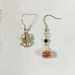 🎃ハロウィン🎃大人ハロウィン　パンプキンアシンメトリー ピアス