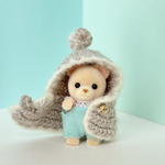 🐻 Sylvanian Families  赤ちゃん　コート　ポンチョ　毛糸【シルバニアファミリー　シルバニア　赤ちゃん　着せ替え　着せ替え服　冬　コスバニア】
