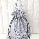 再販！ミナペルホネン  巾着バッグ   sulka white