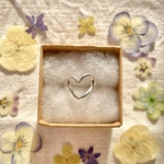 15号【✖️サイズ調整不可】《silver925》open heart ring＊