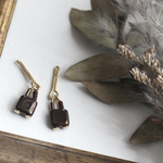 1/6ドール用ピアス -square(chocolate brown)-