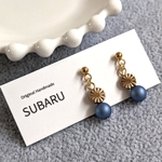 ★在庫処分品特別価格★【送料無料】キラキラドロップフープ（シルバー）　　ピアス/イヤリング　・樹脂ノンホールピアス・金属イヤリング・サージカルステンレスピアス　パーツ変更可能