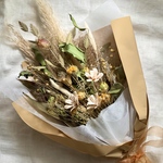 【パンパスグラスのイエロースワッグ】パンパスグラス スワッグ 秋スワッグ ブーケ 花束 ドライフラワー