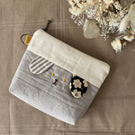 わんちゃんといっしょ　16cmファスナーポーチ　