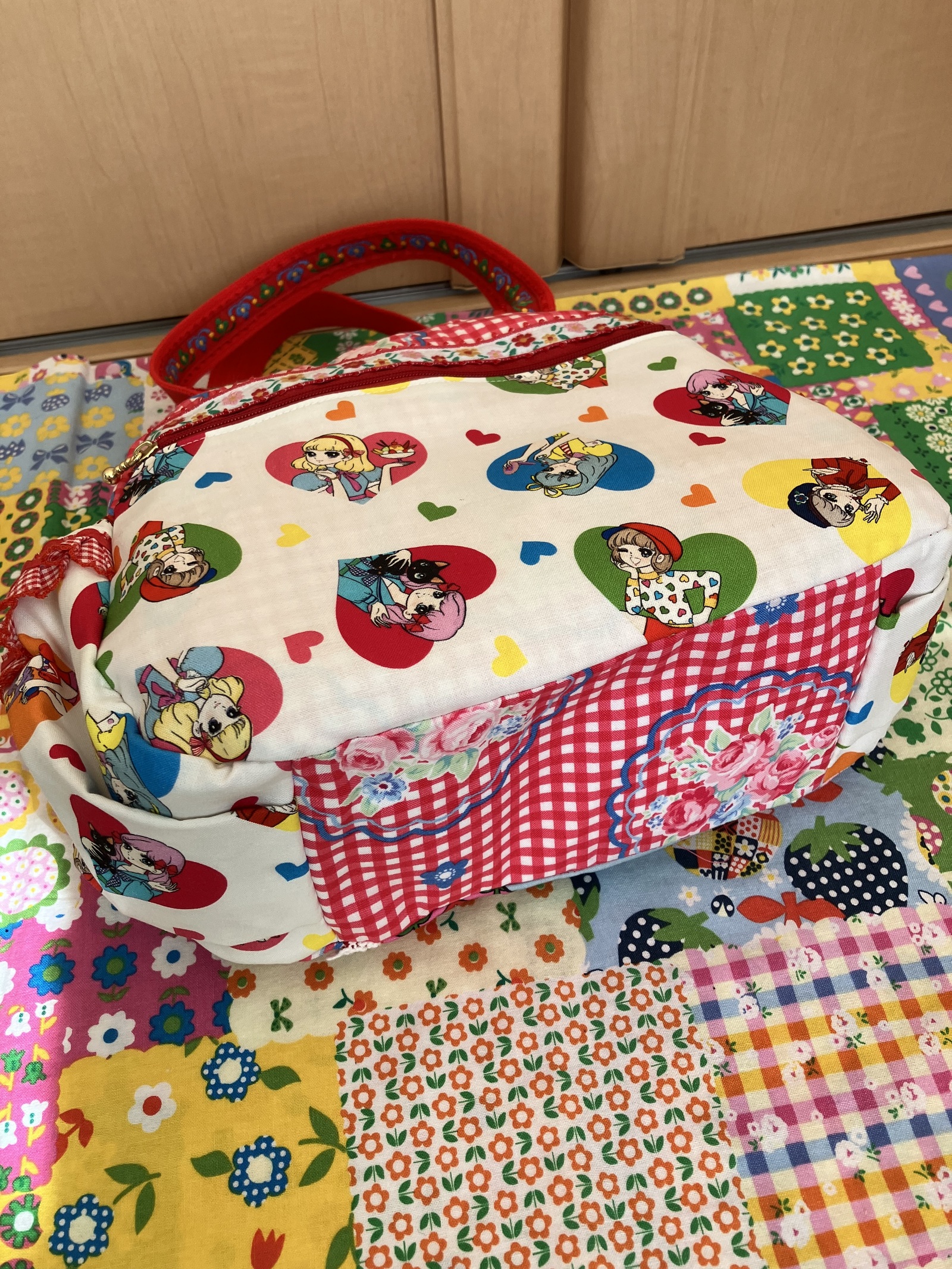 ボストンバッグ☆昭和レトロ☆おとめちっくアイドル - ハンドメイド