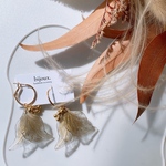 一粒スワロフスキーxダブル♡パールpierce♡