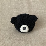 ふわもこ黒くまさんコインケースʕ•ᴥ•ʔ