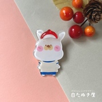 秋限定🍁運動会うさぎさんのブローチ