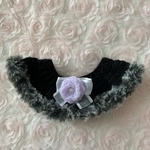 (専用品)ブラックケープ♡コットンリボンケープ　ミントグリーン
