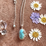 《silver925》 flower ✼ turquoise necklace ❃