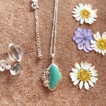 《silver925》 flower ✼ turquoise necklace ❃