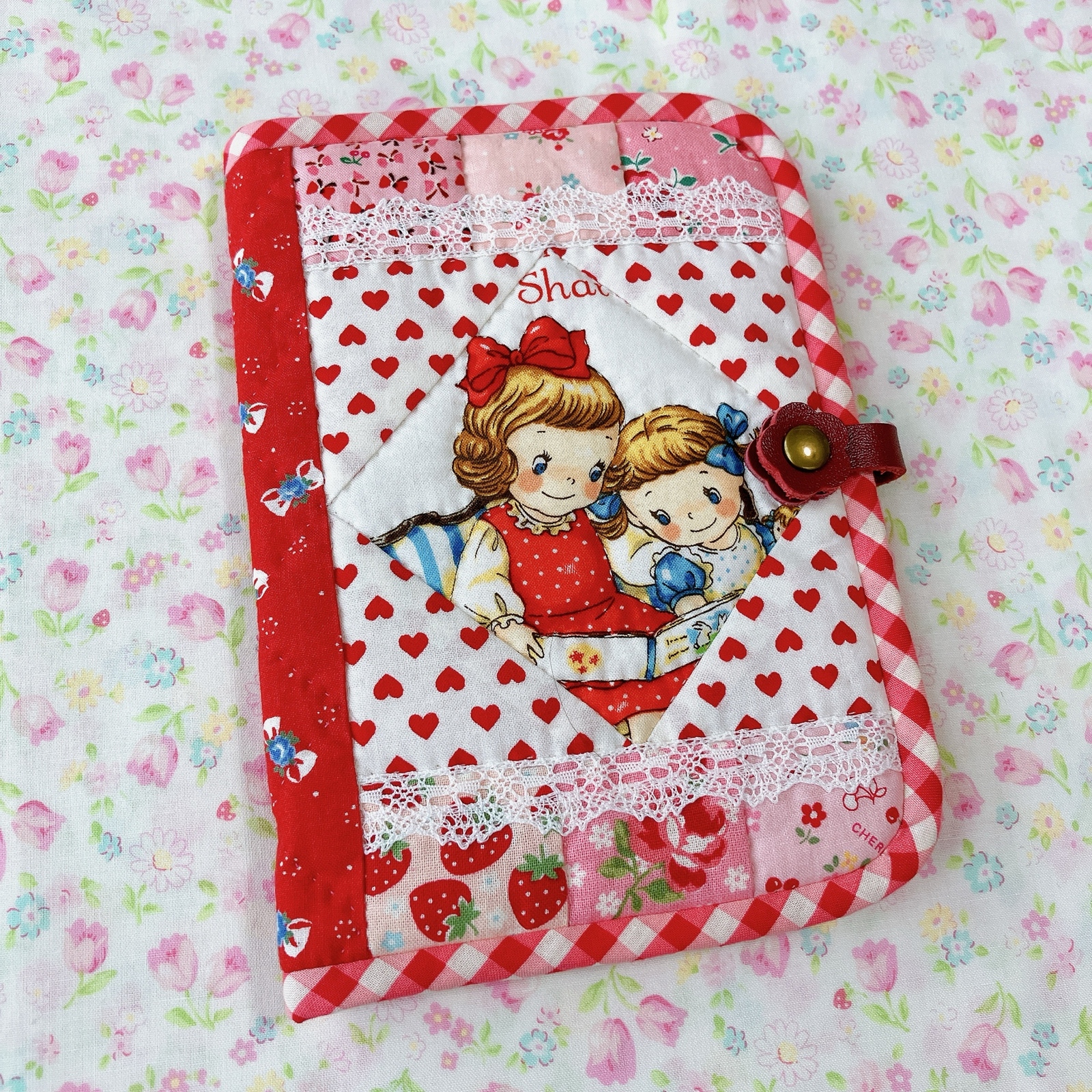 ☆【247】ぷにぷにキャンディ*パッチワーク丸ポーチ*ピンク - bird's