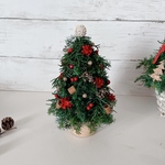 帽子みたいなツリー🎄赤くて可愛いアイテムクリスマスツリーアレンジ　シンプル・ナチュラルなツリーと一緒に飾り付け　テーブルクリスマス　プレゼントに♪♪ ご自宅用に 