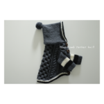 完成品　Honeycomb parker knit   charcoal gray