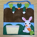 ♡♡指先遊びシート♡♡ つまみ遊び　うさぎさんの収穫
