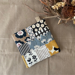 ほっこりパッチワーク風マット　17.5cm×17.5cm