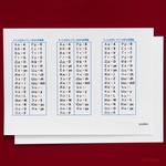 ロシア語の発音がわかる！　キリル文字・ラテン文字対照表シール