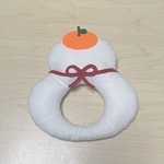 モルモット　お正月被り物　鏡もち