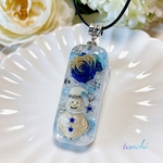 レジン 雪だるまネックレス