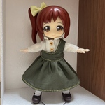 オビツ11 シャツ＋片肩ワンピーススカート