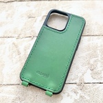 iphone バックレザーケース　ショルダー　Dカン付き