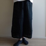 「黒＆紙吹雪」ダブルガーゼのペチパンツ