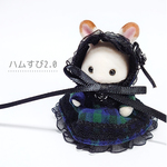 ☆ゴシック☆　チェックドレス　2点セット　シルバニア