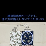 樋貝様専用ページです。他の方は購入されないでくださいね　◯ 松ぼっくり〜紺系(柄物⑩-2)