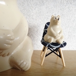 しろくま貯金箱　ミニしろくま　ミナペルホネン　マーメイド　ガチャ　ならぶんです　椅子