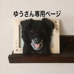 羊毛フェルト 額縁犬オーダー