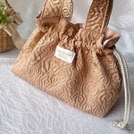 オシャレ巾着 くすみピンク